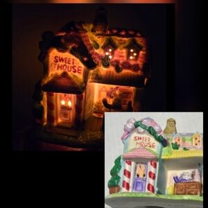 Hoppy Hollow Easter Village Egg Factory Ceramic Figurine 2004 Sweet House